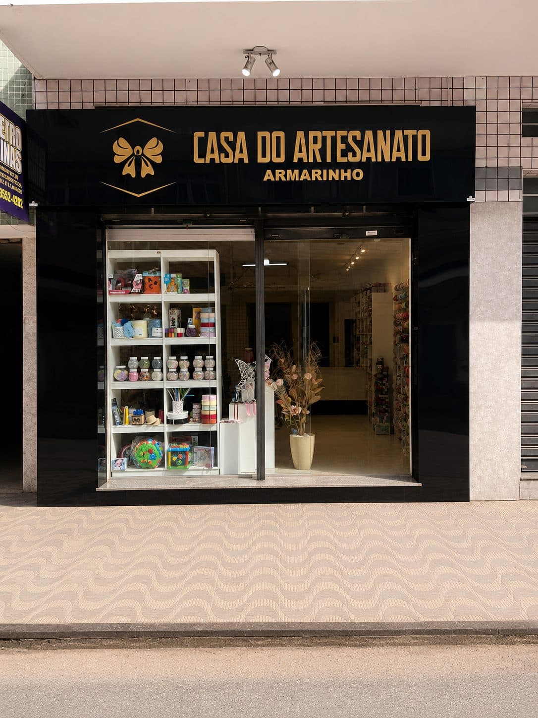 Fachada da Casa do Artesanato Armarinho em Ubá/MG