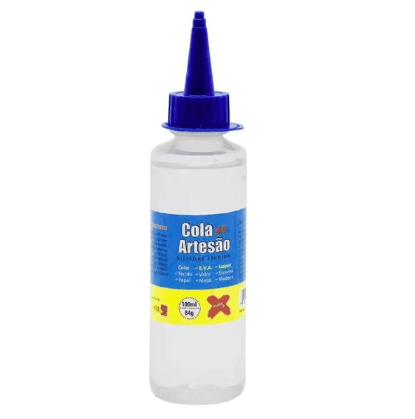 Cola do artesão silicone liquido 60 ml - unidade