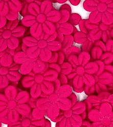 Aplique mini flor prensada- Pct com 20 unid