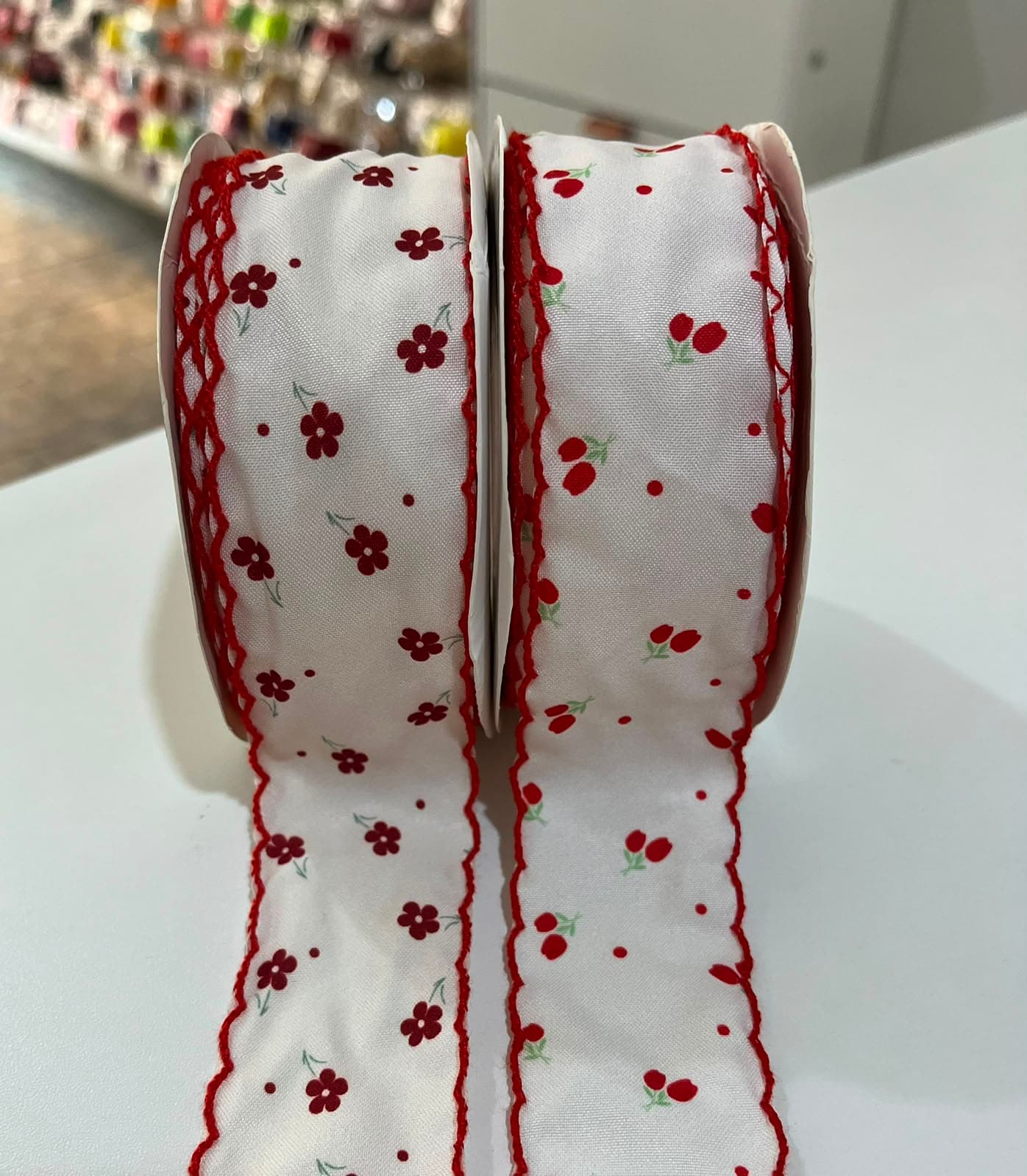 Fita estampada com borda- metro