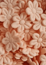 Aplique mini flor prensada- Pct com 20 unid