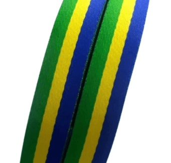 Fita estruturada acetinada listrada N5 (1 metro)